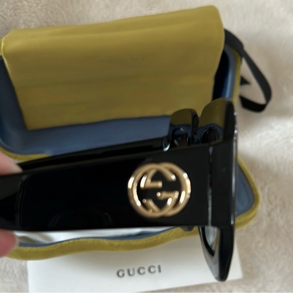 Gucci Grey Gradient Oversized Square Sunglasses - image 5
